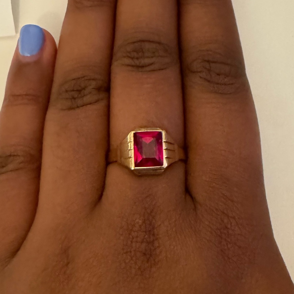 14k Gold Ruby Ring - image 2